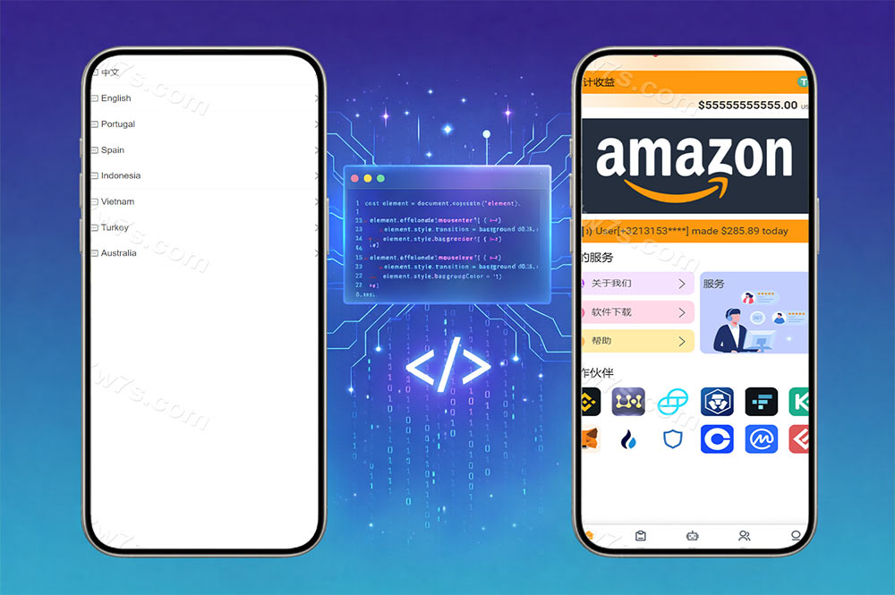 海外刷单源码/八国语言抢单系统源码/海外多语言刷单抢单系统源码/搭建简单thinkphp框架支持u充值
